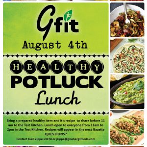 Gfit August Healthy Potluck Lunch