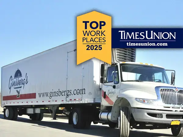 CDL A Driver jobs at food distributor Ginsberg's Foods , paid on the job truck driver training, doubles drivers, delivery drivers, non cdl a drivers, class a driving jobs, short haul drivers make up our transportation fleet Times Union Top Workplace 2025 Seeking Short Haul Drivers