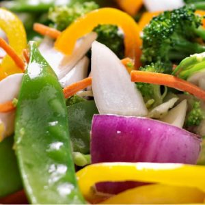 Fresh produce vegetables for stir fry