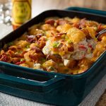 Tater Tot Casserole Made With Campbell's Cream of Mushroom Soup
