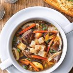 Wild Mushroom with Wild Rice and Braised Beef Soup