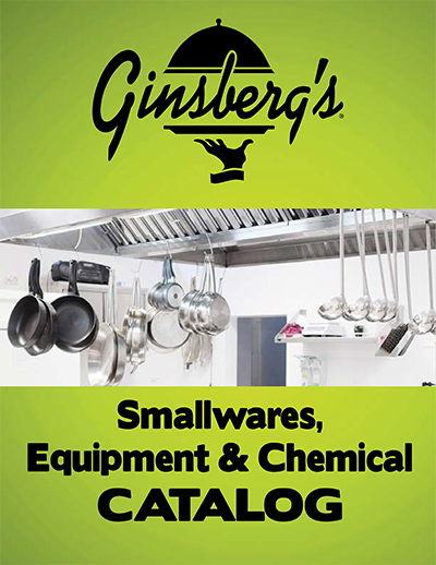 Smallware guide for wholesale restaurant equipment including dishware, utensils, knives, cutting boards, thermometers, pots & pans.