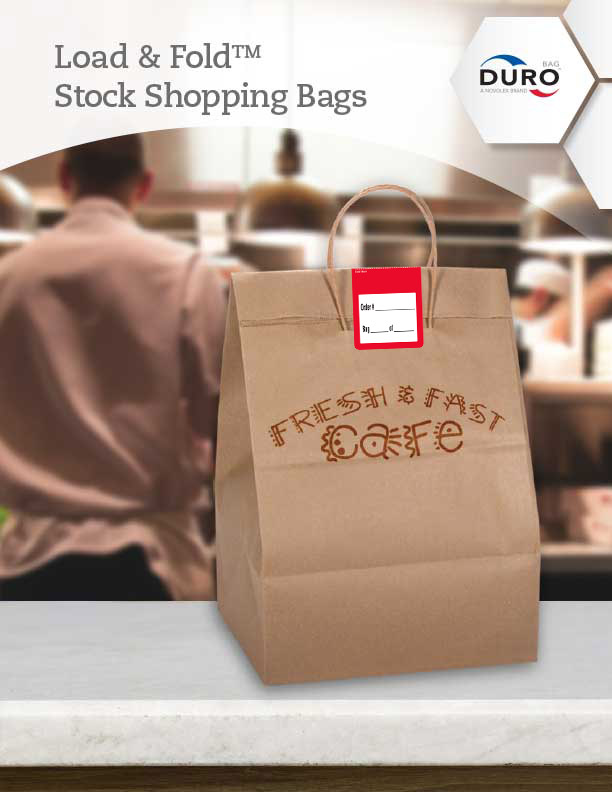 Duro Bags Load & Fold Shopping Bags with SecureIt Tamper Evident Labels