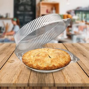 Plastic Whole Pie Hinged Container for Pie to go