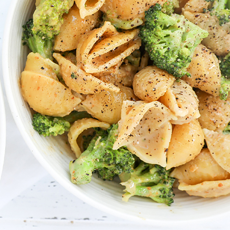 vegan creamy broccoli pasta