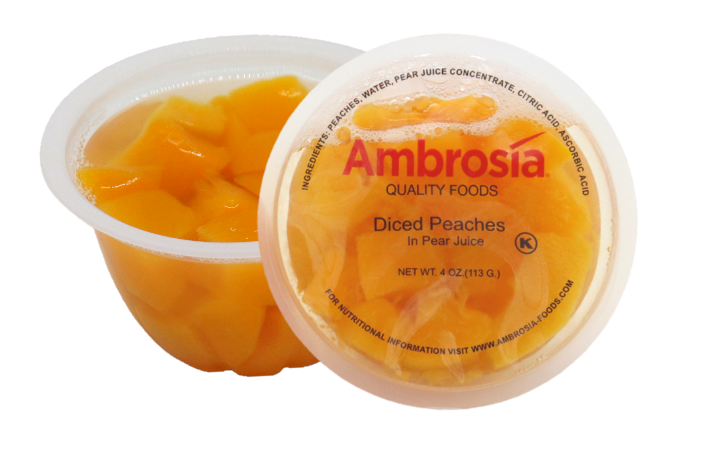 Ambrosia Diced Peaches Cup
