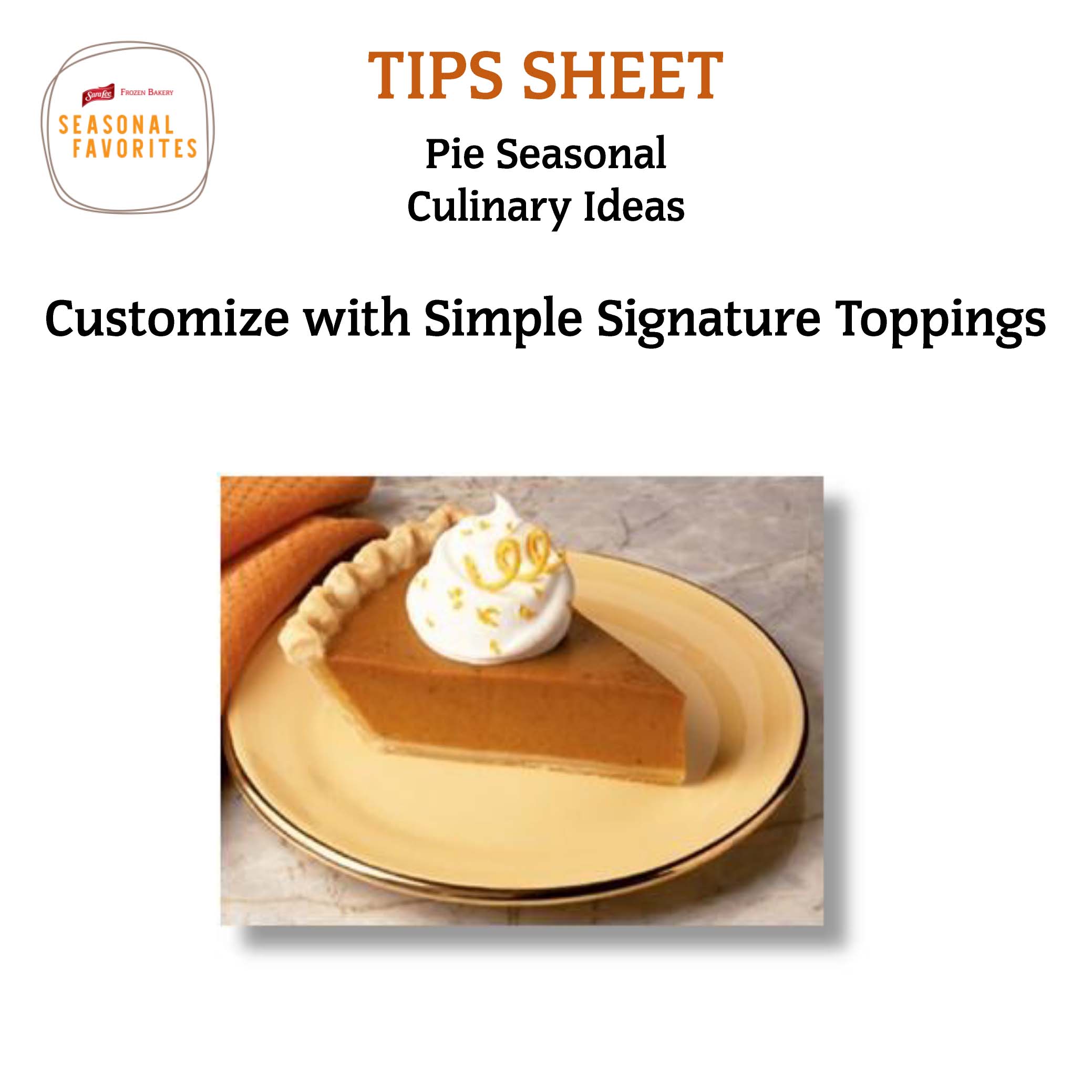 Chef Pie Pie Signature Pie Toppings