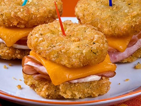 Turkey and Cheese Hashwiches