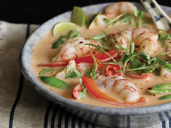 Red Thai Curry Shrimp Soup