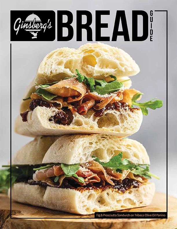 Ginsberg's bread guide includes table, rolls, dinner rolls, loaves, sliced loaves, sandwich bread and gluten free breads from Tribeca, Rich's, Piantedosi, Rotella's and more from restaurant supplies wholesale food distributor Ginsberg's Foods.