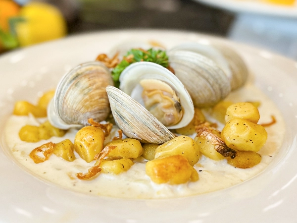 Clam Chowder gnocchi from top food distributor offering restaurants supplies during lent 2024