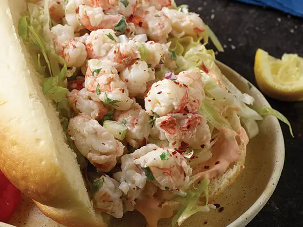 New England Shrimp Roll recipe for Lent ny top food distributor delivering restaurant supplies to NY, CT, MASS, VT, PA,