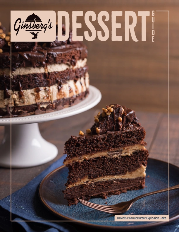 Ginsberg's Foods Food Distributor Dessert Guide features Sweet Source, Sweet Street, Dianne's and David's Desserts