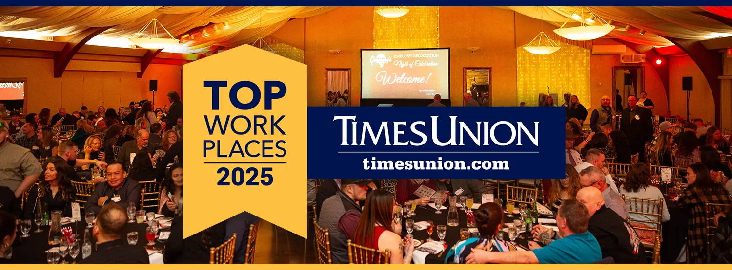 Ginsberg's Foods 2025 Times Union Top Workplace Albany Ny Top Food Dsitributor in NY delivering restaurant supplies